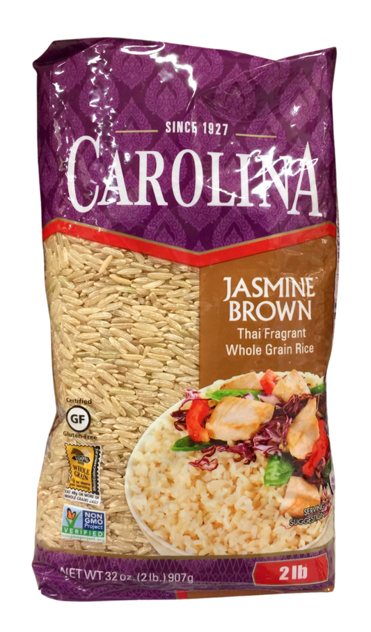 캐롤라이나 Carolina Non-GMO 타이 자스민 장립 현미쌀 907g