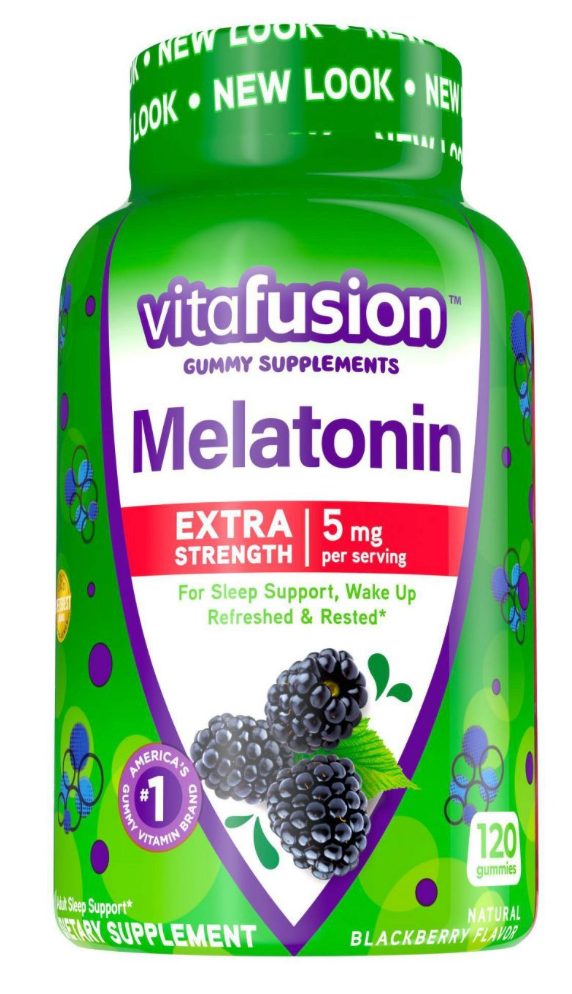 비타퓨전 VitaFusion 약물-프리 멜라토닌 2.5mg 수면유도 거미 120정