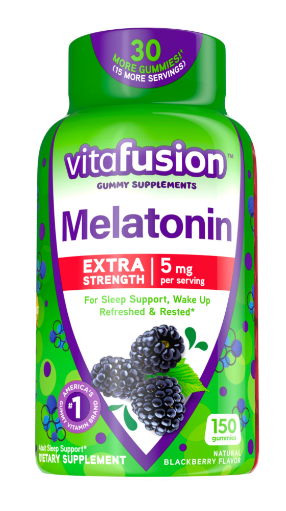 비타퓨전 VitaFusion 약물-프리 멜라토닌 2.5mg 수면유도 거미 150정