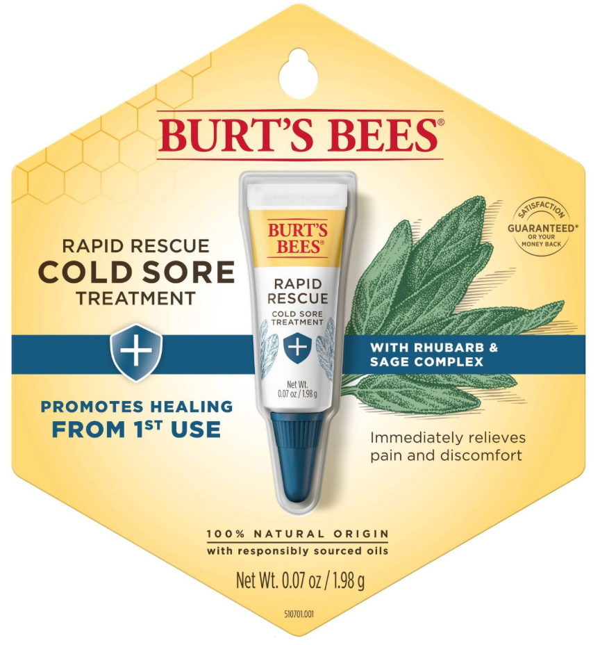 2+ 버츠비 Burt's Bee 래피드 레스큐 콜드소어 (입술포진/헤르페스) 트리트먼트 1.98g