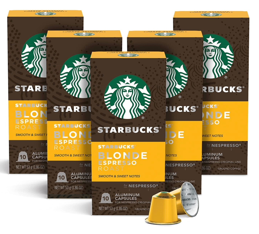 스타벅스 Starbucks 블론드 에스프레소 네스프레소 캡슐 50개 (강도 6)