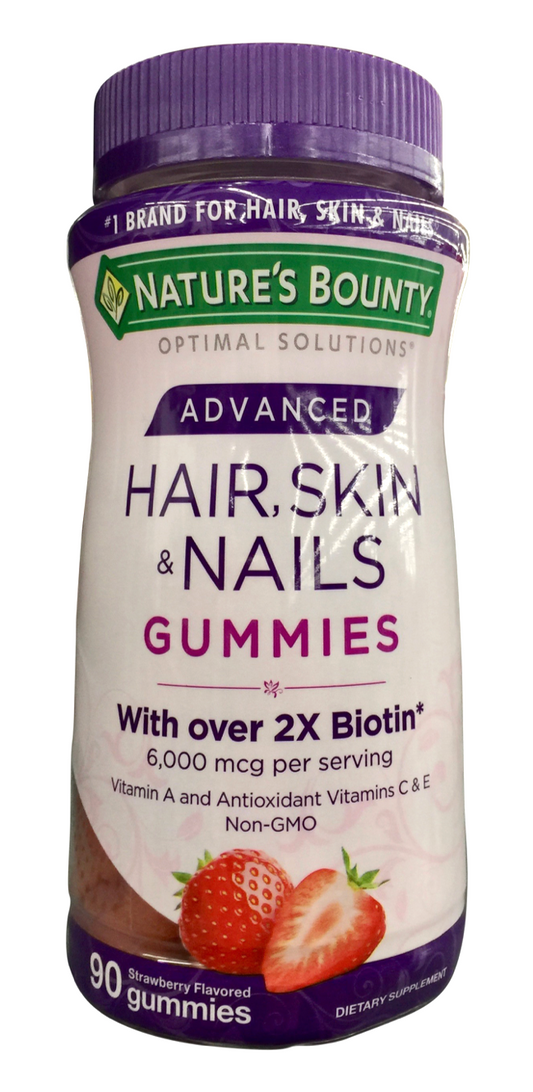 네이처스바운티 Nature's Bounty Non-GMO 헤어스킨네일 어드밴스드 거미 90정