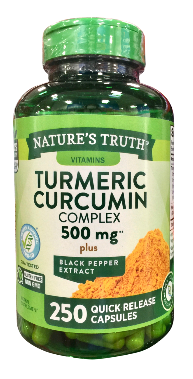 네이처스트루쓰 Nature's Truth Non-GMO 튜머릭 커큐민 500mg 속방형 250정