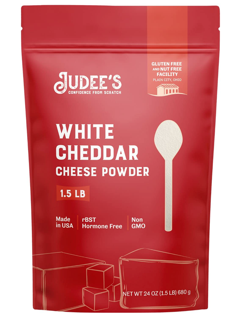 주디스 Judee's Non-GMO/rBST-프리 화이트 체다 치즈 가루 680g