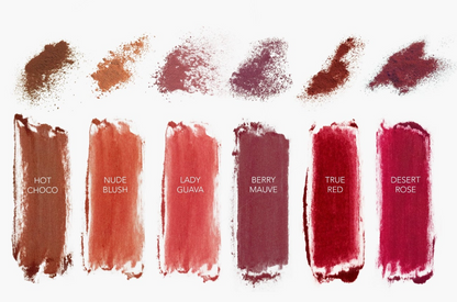 CLE 파라벤/프탈레이트-프리 3-in-1 멜팅 립 파우더 트래블 사이즈 6종