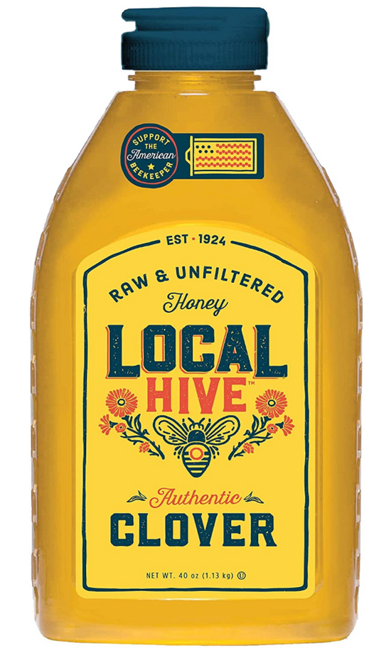 로컬하이브 Local Hive 살충제/항생제-프리 클로버 생 꿀 1.13kg