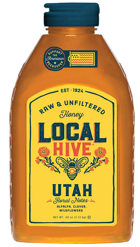 로컬하이브 Local Hive 살충제/항생제-프리 유타 생 꿀 1.13kg