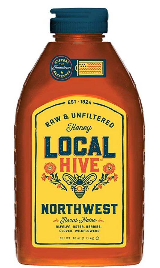 로컬하이브 Local Hive 살충제/항생제-프리 노스이스트 생 꿀 1.13kg *미북동부*