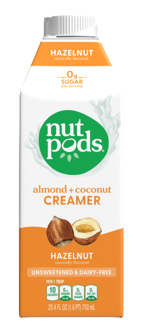 너트포즈 Nut Pods Non-GMO 슈가/글루텐/카라지난-프리 헤이즐넛 당뇨/케토 크리머 750ml