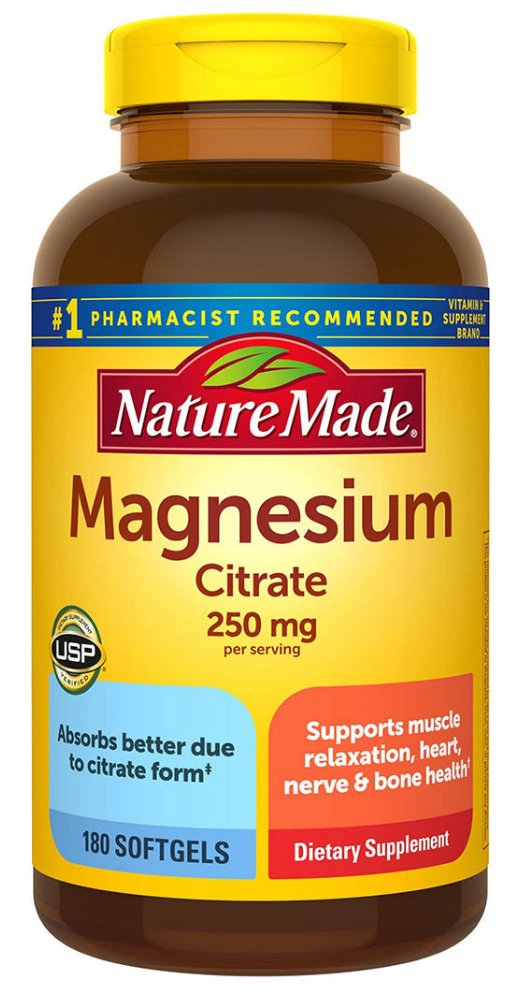 네이처메이드 Nature Made 마그네슘 구연산염 125mg 180 액정