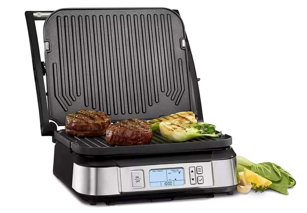 퀴진아트 Cuisinart 1500와트 스모크-레스 무연 그리들 ft. 탈착형팬 GR-6S