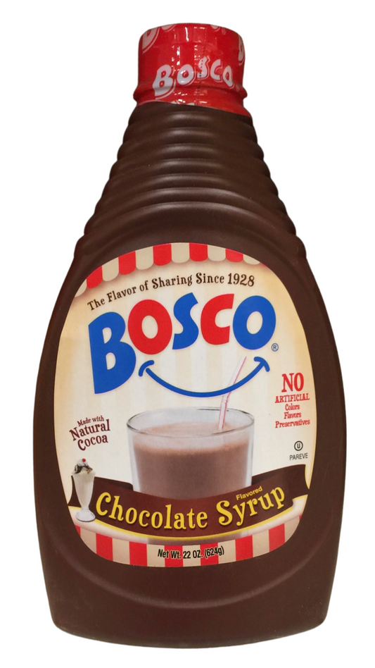 보스코 Bosco 글루텐-프리 무방부제 초콜렛 시럽 624g *Since 1928*