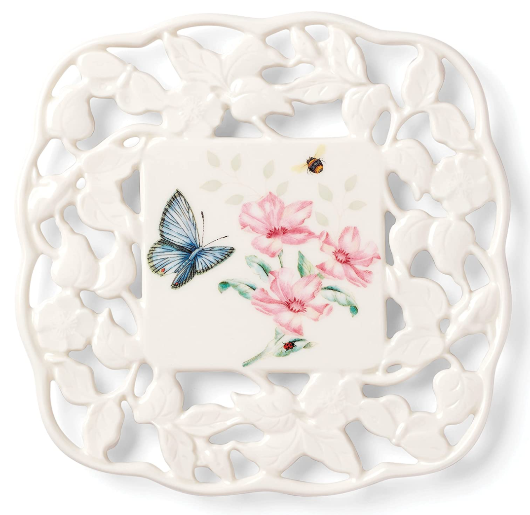 레녹스 Lenox 버터플라이 메도우 트리벳 (냄비 받침) 20 x 20cm