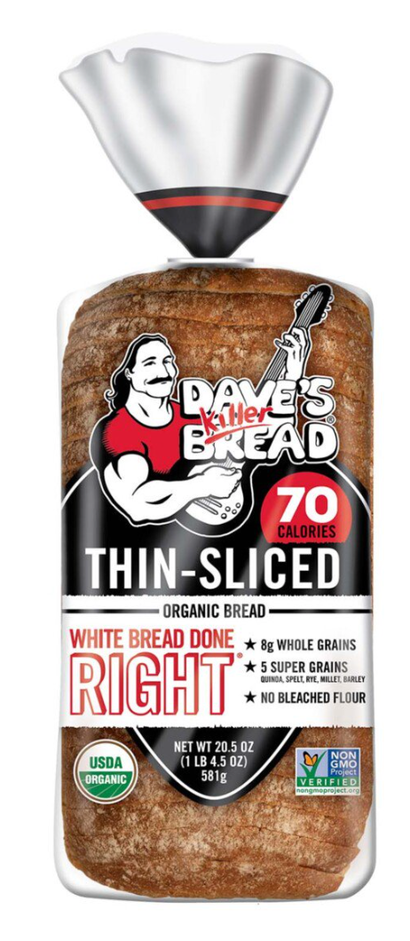 데이브킬러 Dave's Killer 유기농/Non-GMO 씬슬라이스드 화이트 식빵 581g