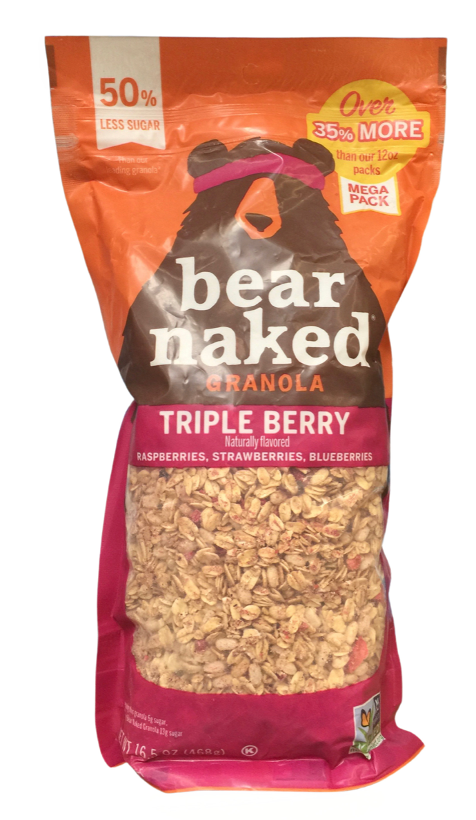 베어네이키드 Bear Naked Non-GMO 50% 레스슈가 트리플 베리 그래놀라 468g