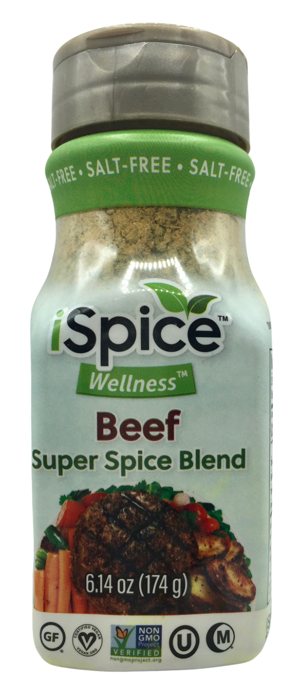 아이스파이스 iSpice Non-GMO 슈가/솔트/글루텐-프리 100% 천연 비프 시즈닝 174g