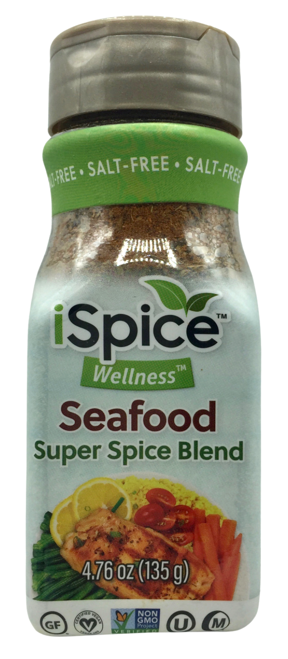 아이스파이스 iSpice Non-GMO 슈가/솔트/글루텐-프리 100% 천연 시푸드 시즈닝 135g