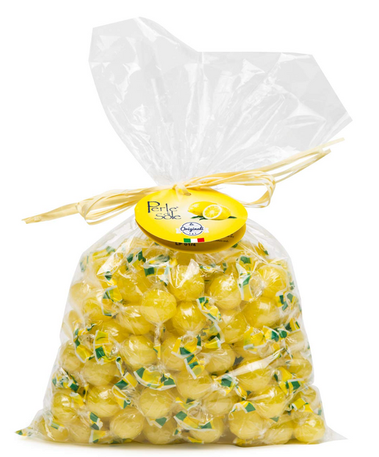페르리디솔레 Perle di Sole GMO-프리 이탈리안 레몬 하드 캔디 1kg *100% 천연향*