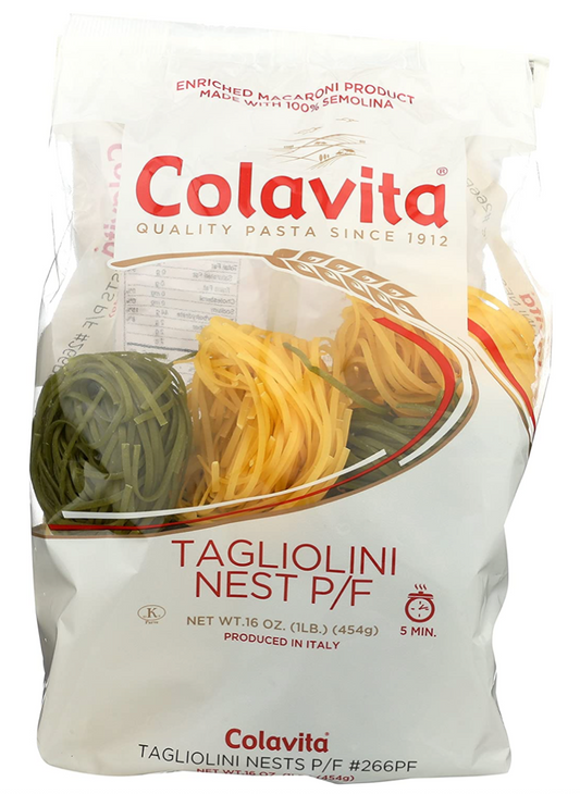 콜라비타 Colavita #266 GMO-프리 이탈리안 탈리오리니 네스트 454g 10ct (4.54kg)