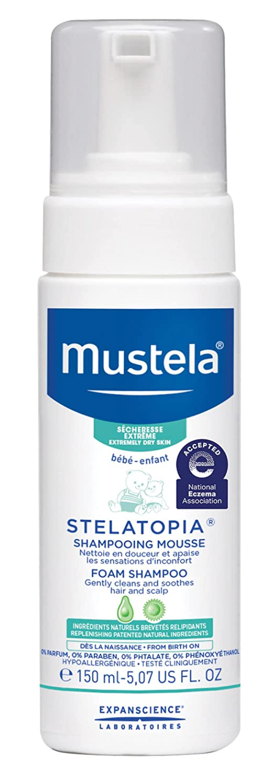 [아토피협회 인증] 머스텔라 Mustela 스텔라토피아 99% 자연유래 무향 아토피 폼 샴푸 150ml