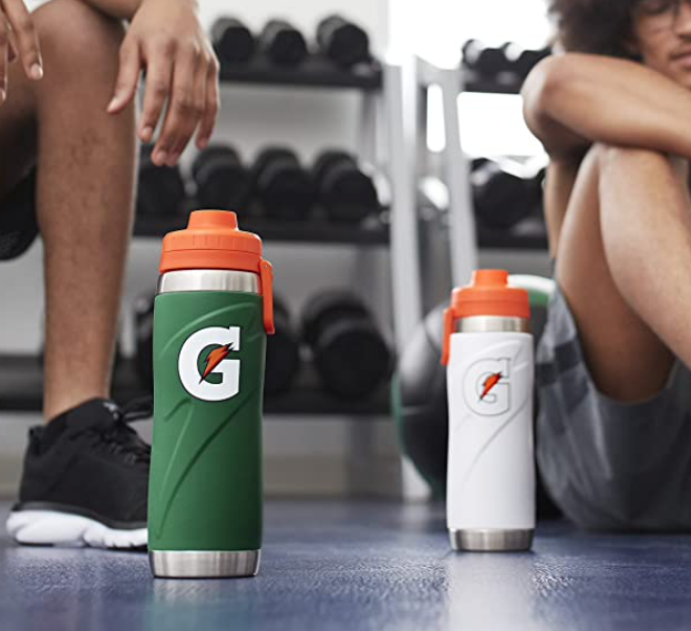 게토레이 Gatorade BPA-프리 이중벽 단열 18/8 스텐레스 스포츠 물병 26 Oz Red *Made in USA*