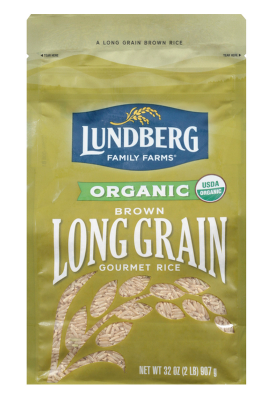 런드버그 Lundberg 유기농/Non-GMO 현미 장립쌀 (롱그레인 브라운 라이스) 907g