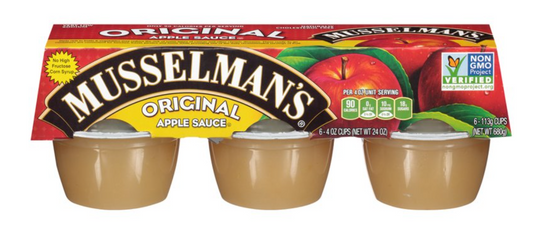 머슬맨 Musselman's Non-GMO 글루텐-프리 오리지널 애플 소스 113g 18ct (2.03kg)