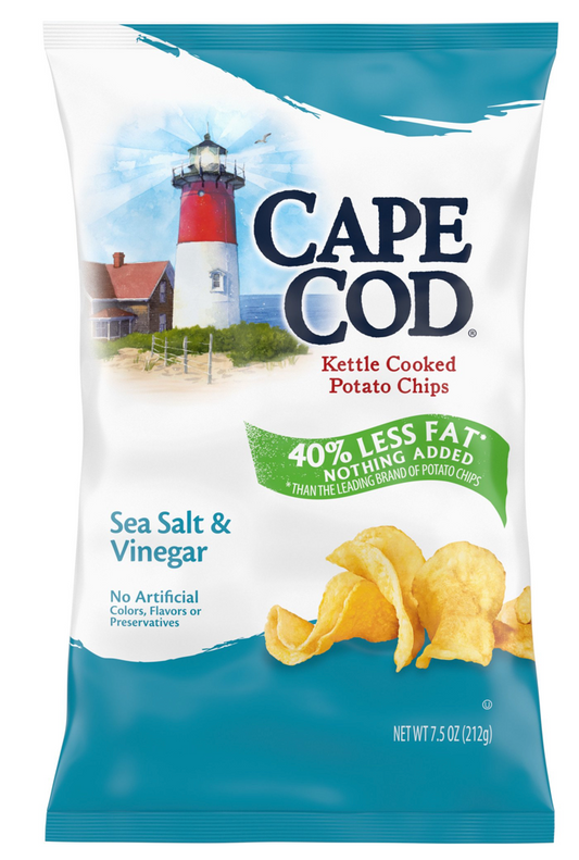 케이프코드 Cape Cod Non-GMO 글루텐-프리 40% 저지방 시솔트앤비네가 감자칩 212g