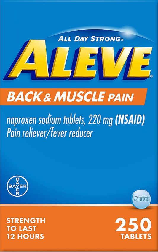 바이엘 Bayer 알레브 나프록센나트륨 220mg 요통 & 근육통 250정