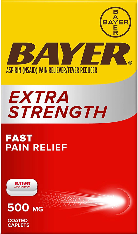 바이엘 Bayer 아스피린 500mg 엑스트라 스트랭쓰 100정 *패스트 릴리프*