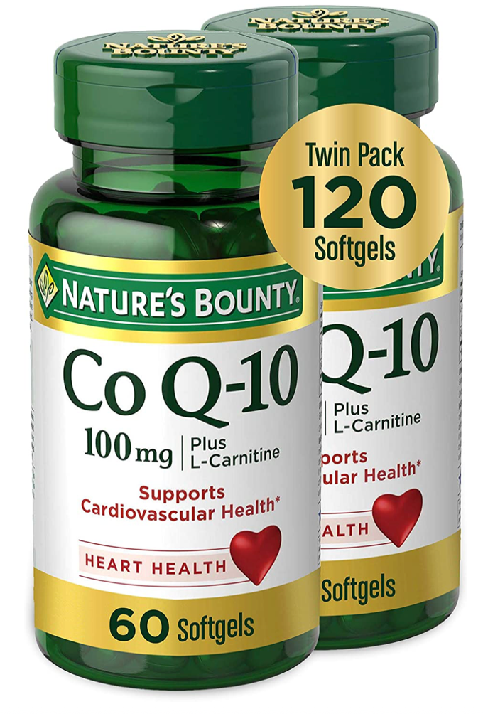 네이처스바운티 Nature's Bounty Non-GMO 코엔자임 Q10 100mg 속방형 60 액정 2ct (120정)