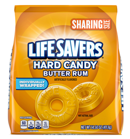 라이프세이버 Lifesavers 버터럼 하드 캔디 411g