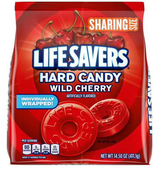 라이프세이버 Lifesavers 와일드 체리 하드 캔디 411g