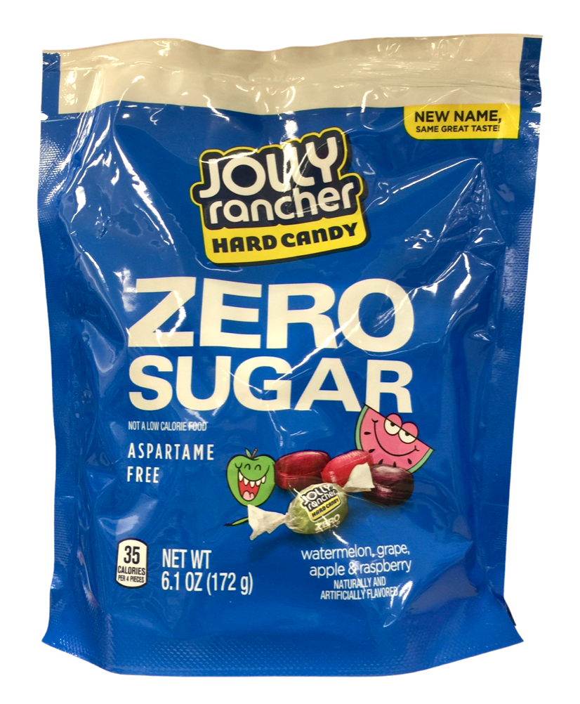 허쉬 제로슈가 아스파담-프리 졸리랜처 과일맛 하드캔디 172g 2팩 (344g)