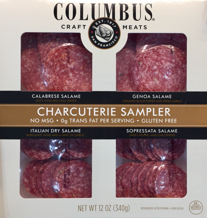 콜롬버스 Columbus BHT-프리 살라미 슬라이스 4가지맛 340g #돼지고기