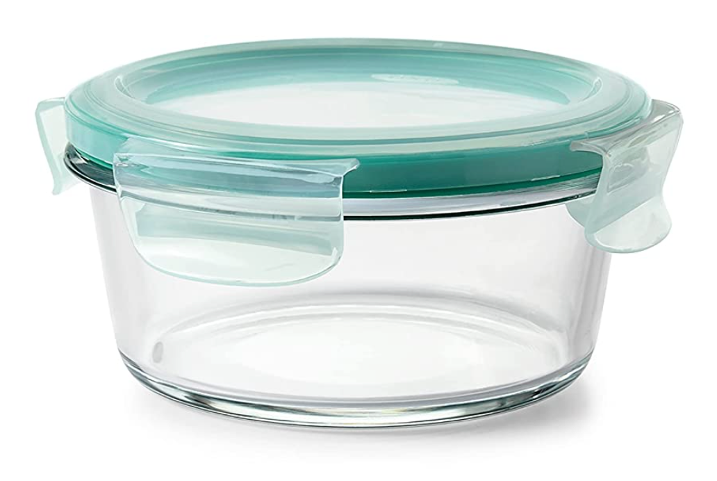 옥소 OXO 스마트씰 BPA-프리 열충격 저항 유리 밀폐용기 원형 2컵/480ml