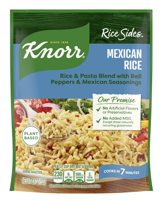크노르 Knorr 멕시칸 라이스 사이드 153g 6팩 (918g)