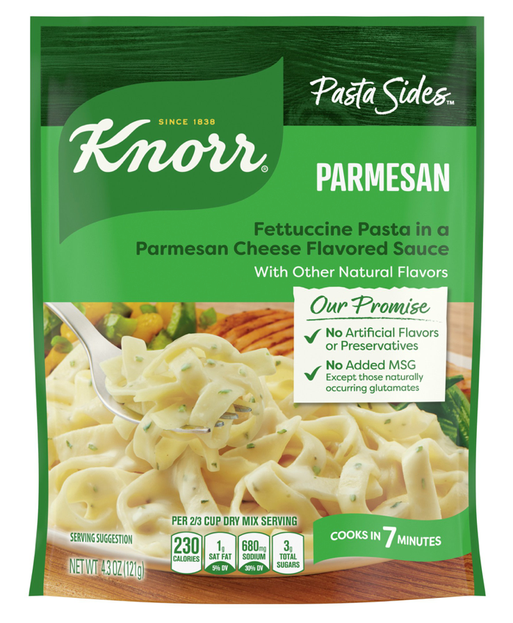 크노르 Knorr 파마산 파스타 사이드 121g 6팩 (726g)