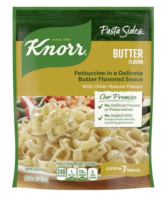 크노르 Knorr 버터 파스타 사이드 127g 6팩 (762g)