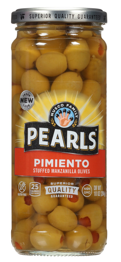 펄즈 Pearls Non-GMO 스패니시 피망 그린 올리브 284g