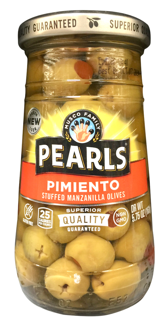 펄즈 Pearls Non-GMO 스패니시 피망 그린 올리브 163g