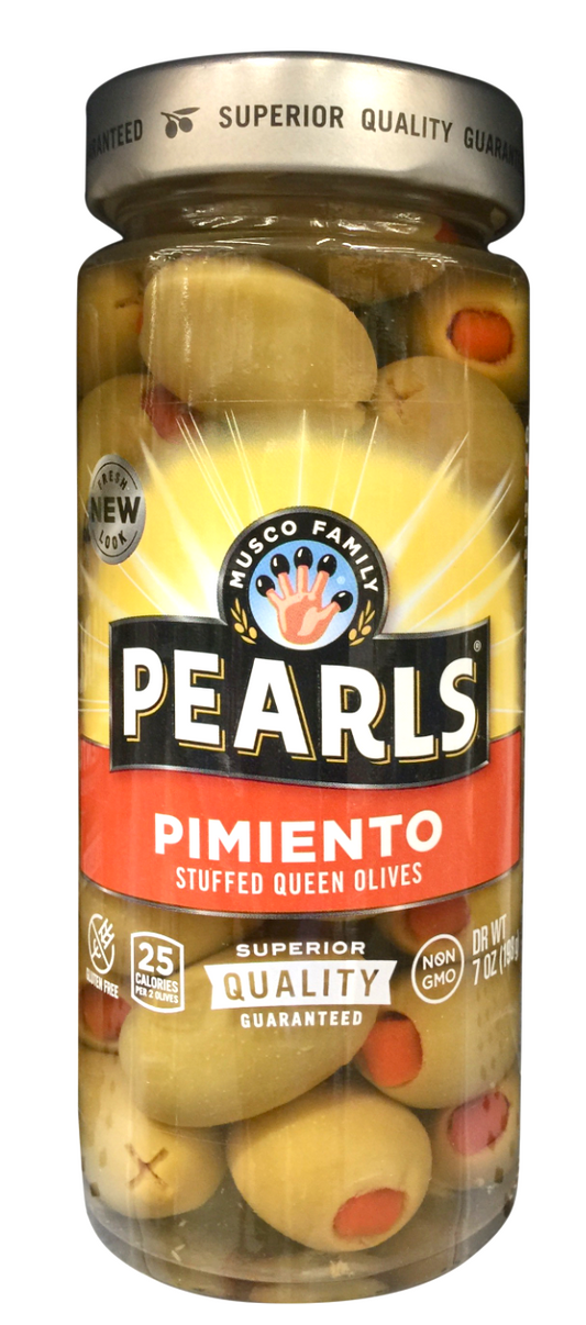 펄즈 Pearls Non-GMO 스패니시 피망 그린 올리브 198g