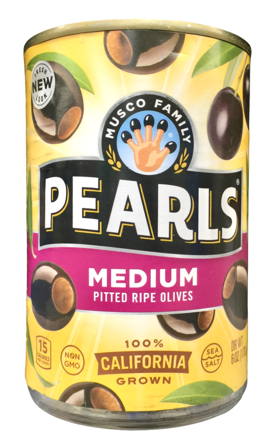 펄즈 Pearls Non-GMO 미디엄 캘리포니아 블랙 올리브 170g