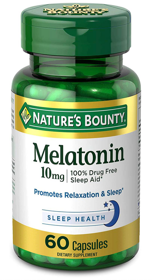 네이처스바운티 Non-GMO 약물-프리 멜라토닌 10mg 60정