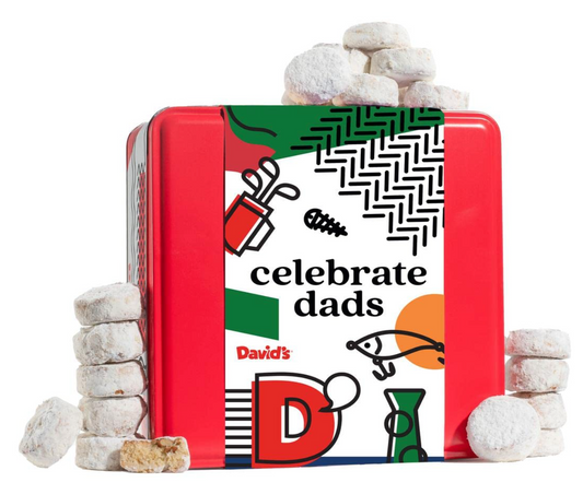 데이비즈 David's 방부제-프리 버터피칸 멜트어웨이 쿠키 Celebrate Dads Tin 907g *100% 천연성분*