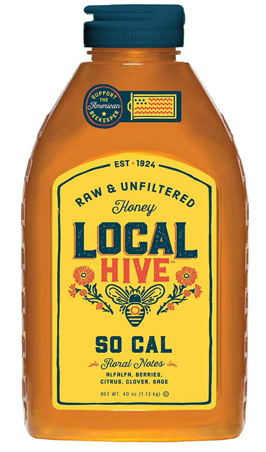 로컬하이브 Local Hive 살충제/항생제-프리 사우스 캘리포니아 생 꿀 1.13kg *남캘리포니아*