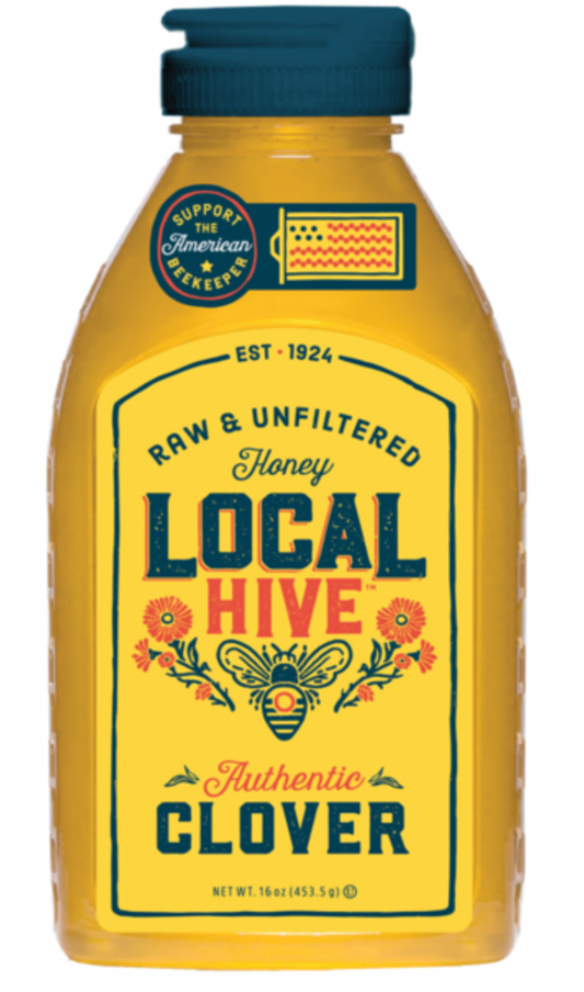 로컬하이브 Local Hive 살충제/항생제-프리 클로버 생 꿀 453g