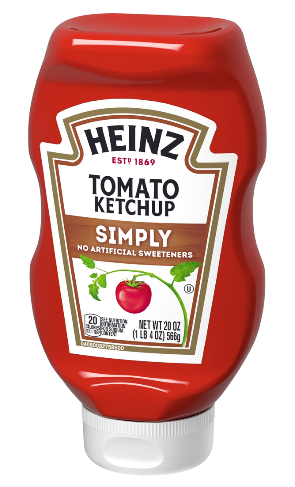 하인즈 Heinz 심플리 GMO/글루텐-프리 케첩 566g