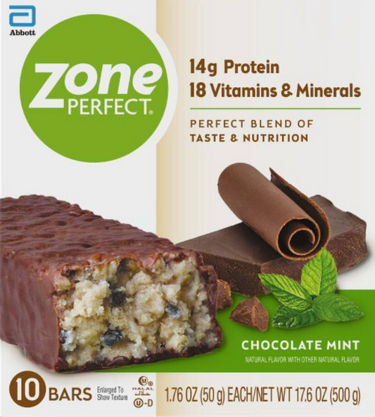 애보트 Abbott 존퍼펙트 초콜렛 민트 단백질바 10ct (500g)