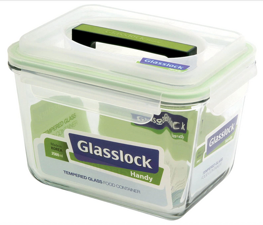 글래스락 Glasslock BPA-프리 밀폐 유리용기 사각 2.5L